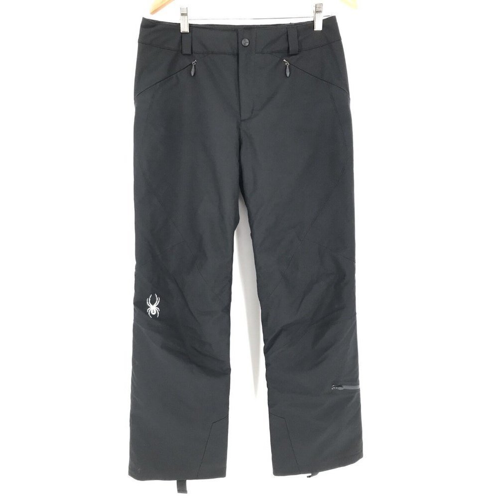 Spyder Black Thinsulate Insulated Snowpants Womens 8 Read